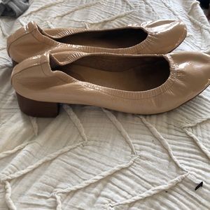 Nude Leather Anthropologie Heels